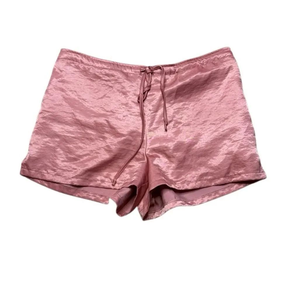 Urban Outfitters Silence and Noise Pink Satiny Shiny Pull on Shorts Medium
